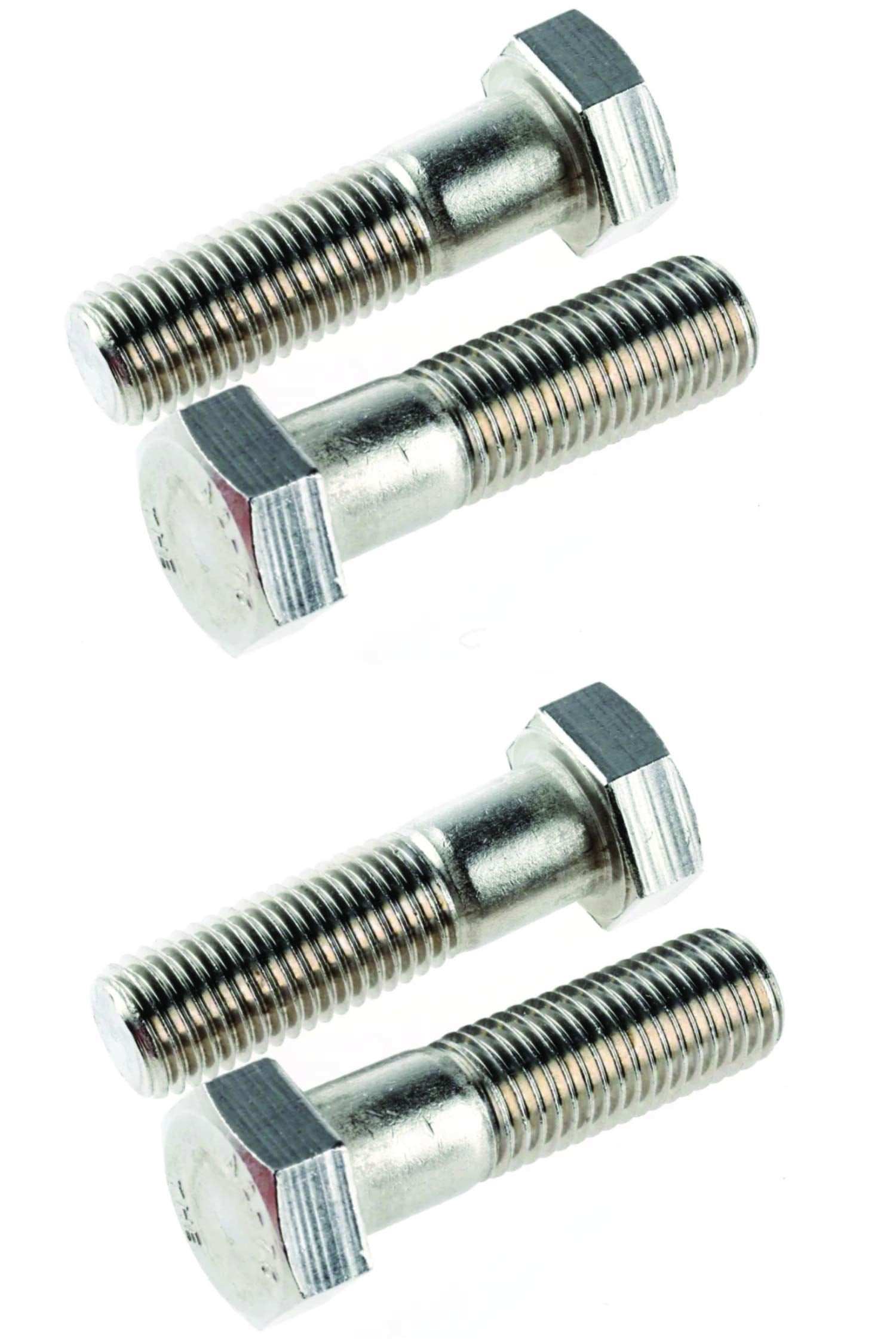 Pack of 4 M20 x 75 Hex Bolts Zinc Clear 8.8 Grade corrosion-resistant industrial strength