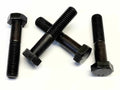 Black M14 x 70mm hexagon bolts DIN 931 Grade 8.8 pack of 4 for heavy-duty fastening