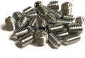 M5 x 4 Cone Point Set Screws (16 Pack) M5 Metric Threads Hex/Allen Key Socket Cone Point Grub Screw/Set Screws A2 Stainless Steel Pack of 16