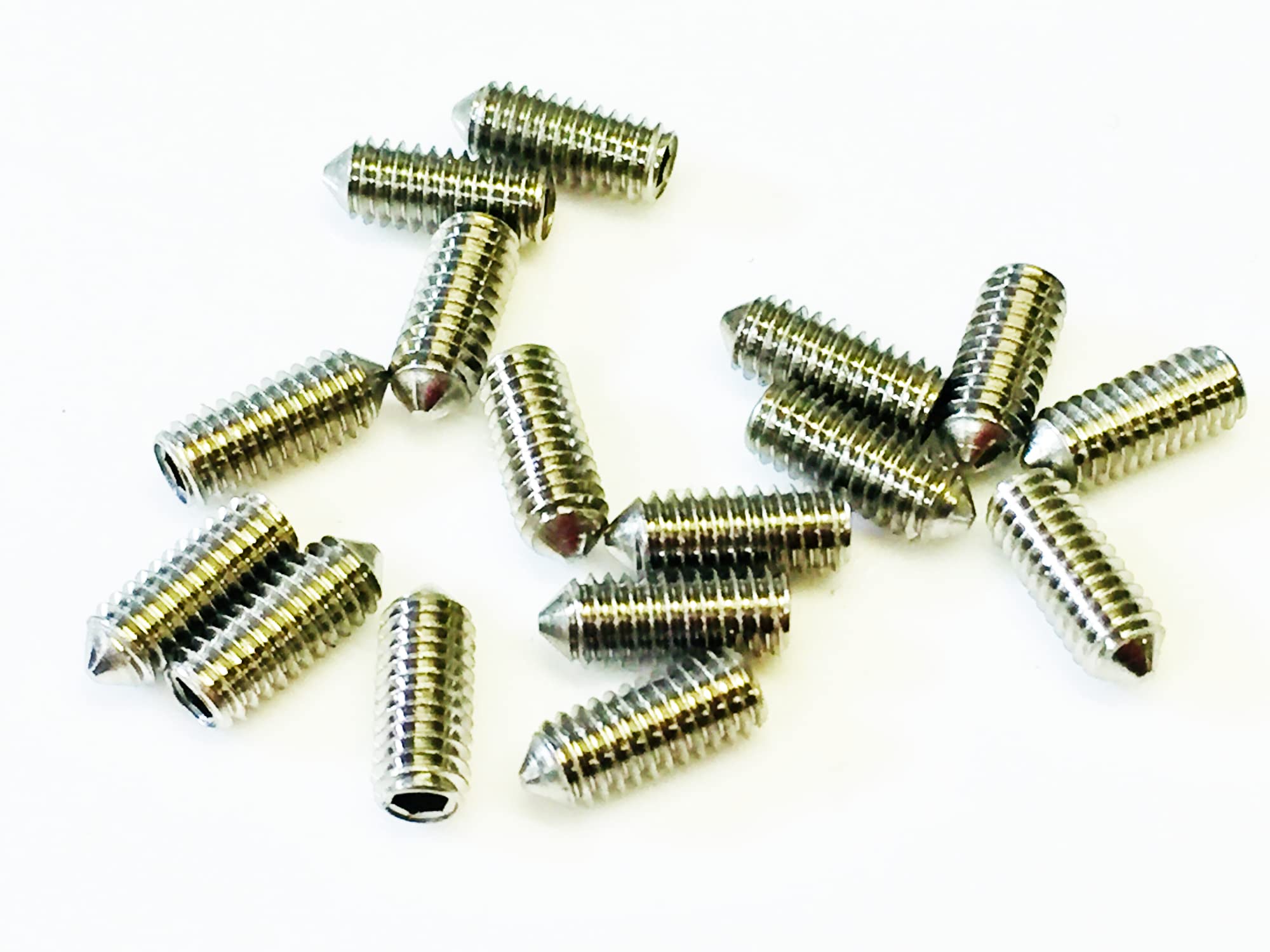 Cone Point Grub Screws M4 x 10mm - A2 Stainless Steel - Pack of 16