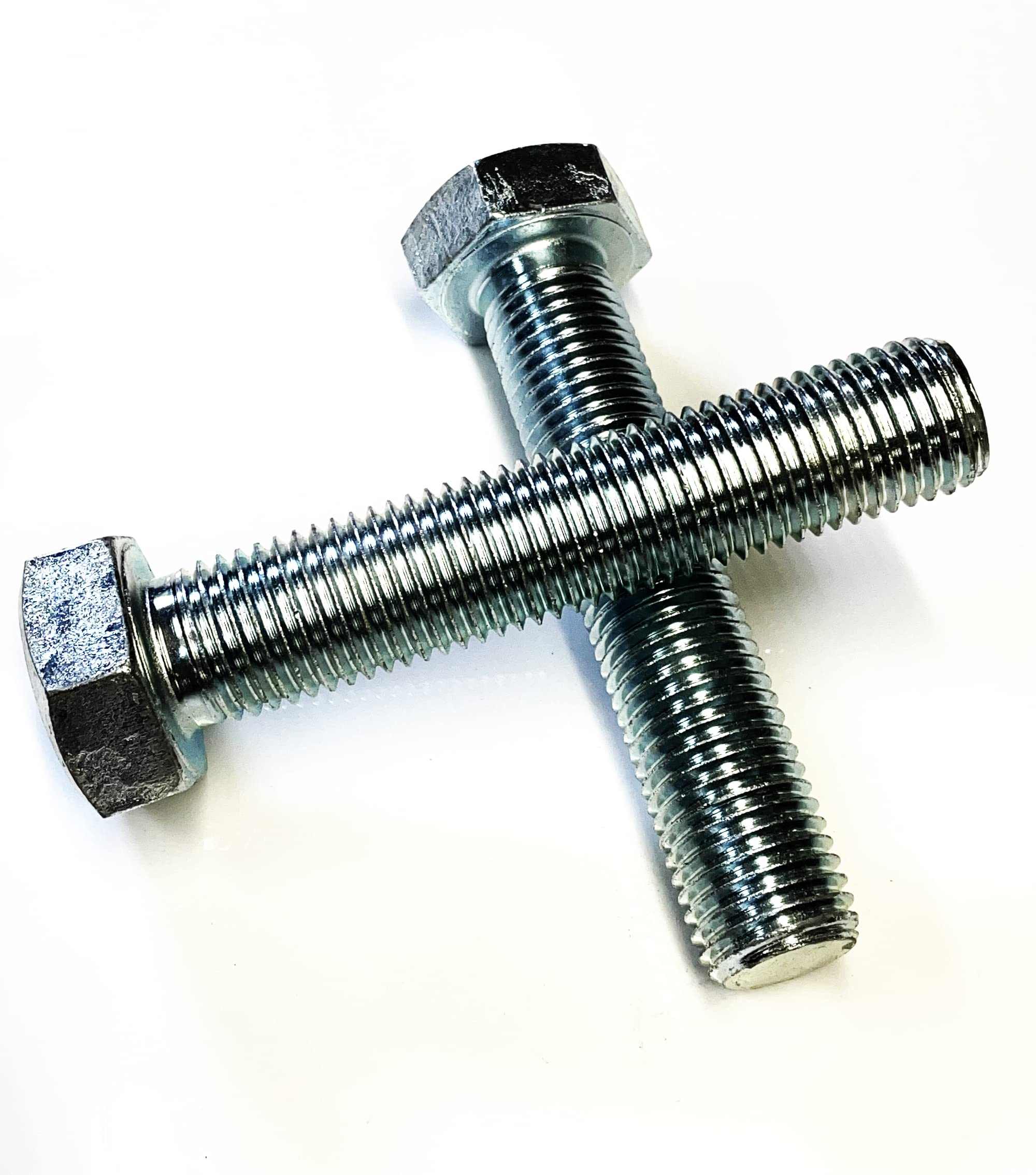 Hex head bolt M30 zinc plated fully threaded 150mm pack of 2
