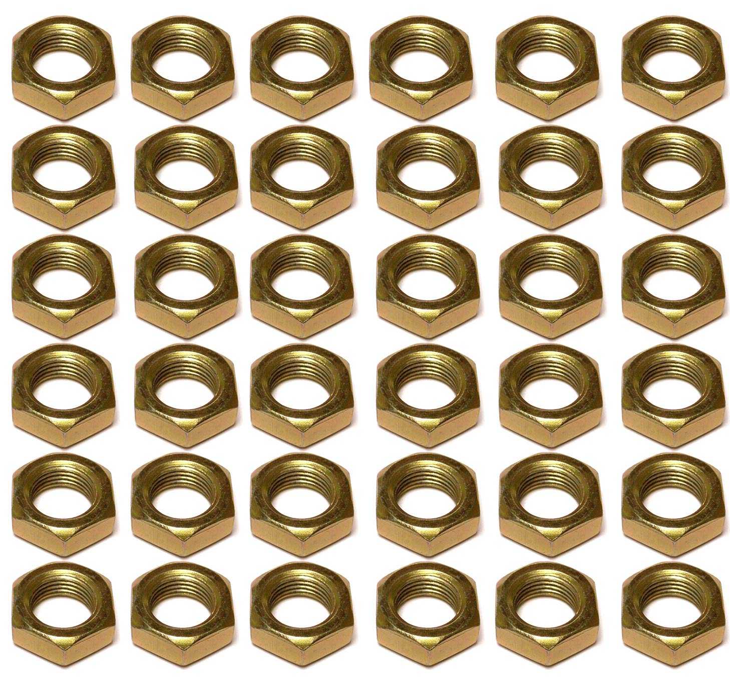 M20 Hex Half Lock Nut Zinc Plated Grade 4 Pack of 36 DIN 936