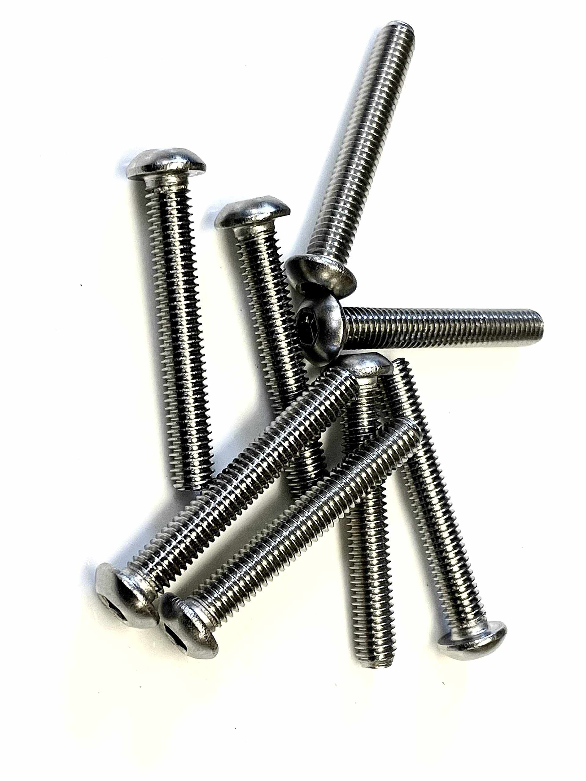 M6 x 40 Socket button head A4 stainless marine grade screws pack of 8