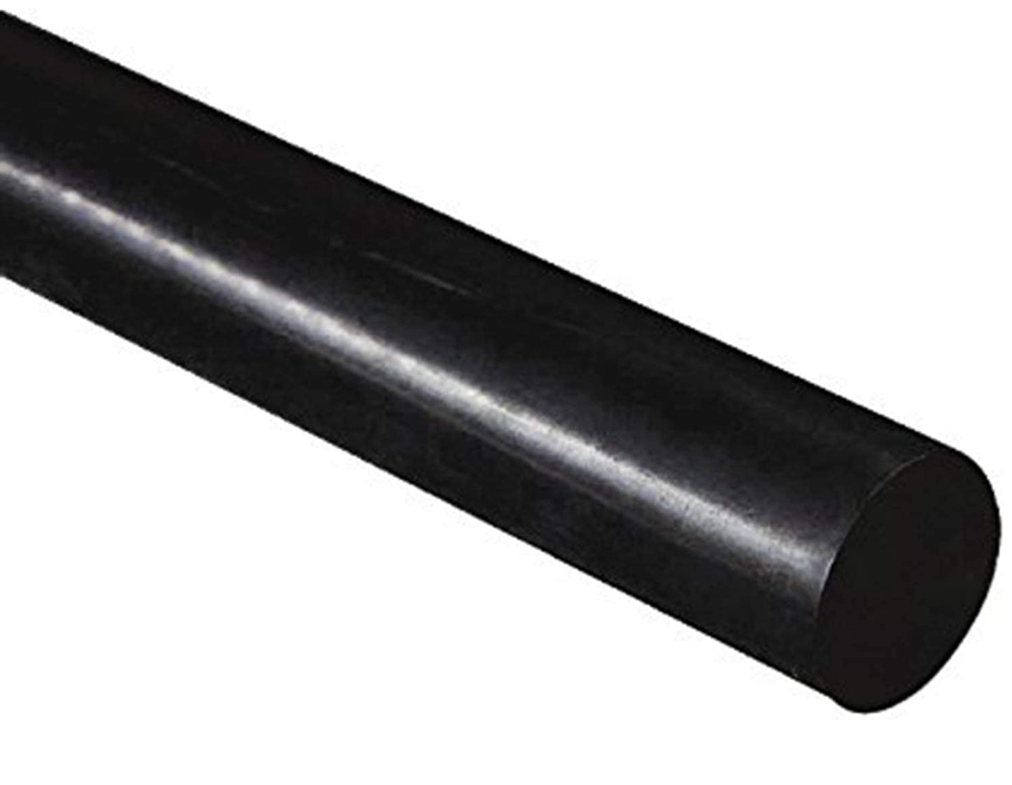 2" Standard Tolerance 2-Inch Diameter and 12-Inch Length Opaque Black Acetal Copolymer Rods Meet ASTM D6778 Specifications Perfect for Non-Marring Fixtures