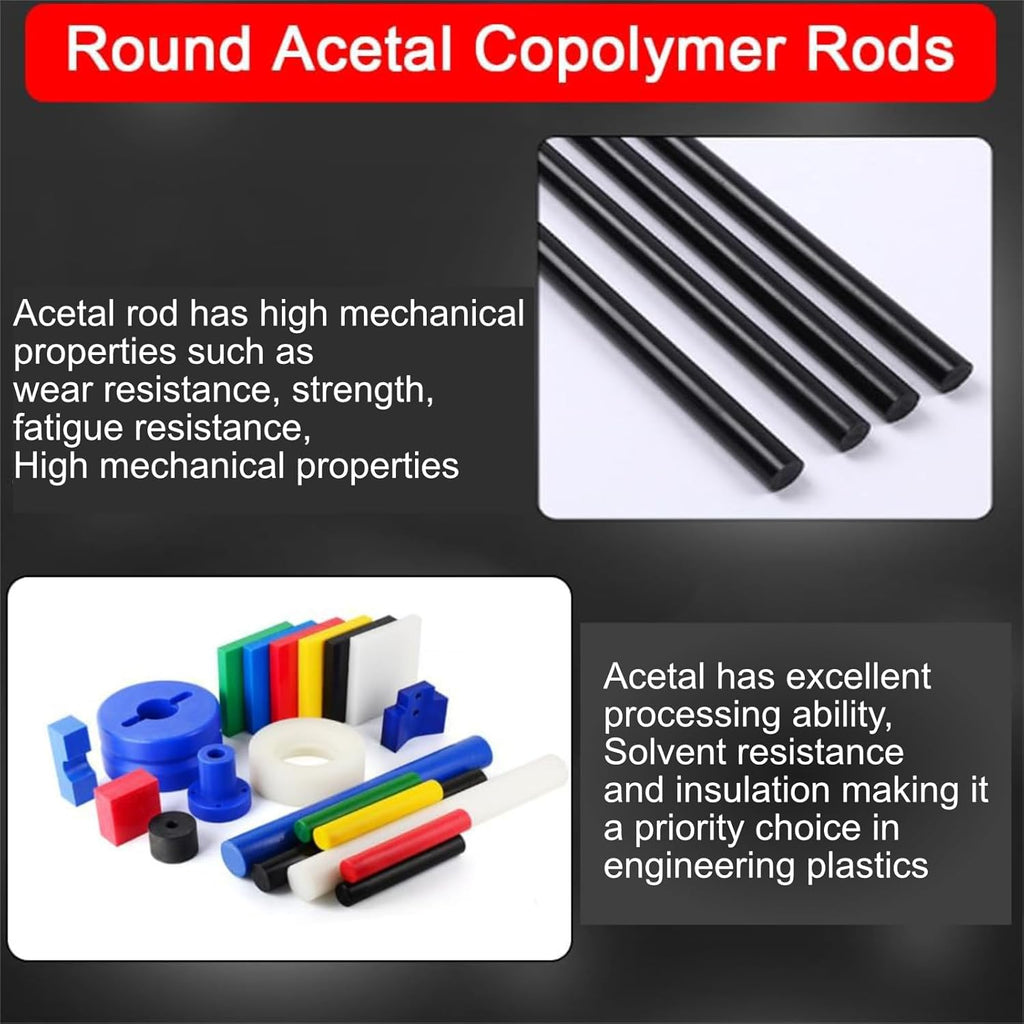 White Acetal Copolymer Rod