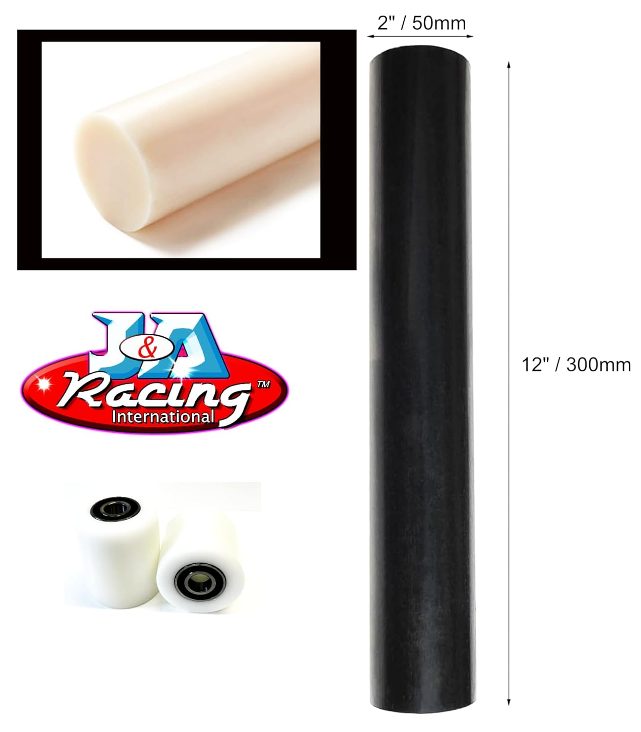 White Acetal Copolymer Rod