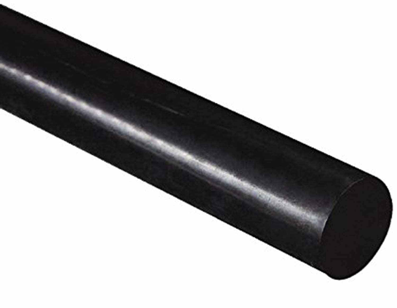 Black Acetal Copolymer Round Bar 2 inch Diameter x 12 inch Length POM-C ASTM D6778