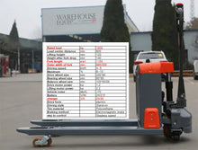 Pallet truck with full electric operation 1500kg Capacity