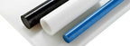 HDPE Round Rod White 50mm Diameter x 300mm Length PE500 High Density Polyethylene Plastic bar