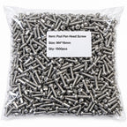 M4 x 16mm Pozi Pan Head Screws, A2 Stainless Steel, Pack of 1500