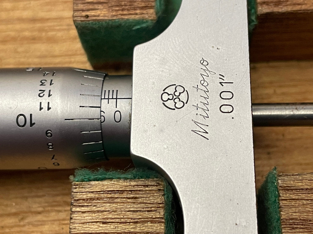 Used Mitutoyo Code 129-132 DMC 4–6 in Depth Micrometer