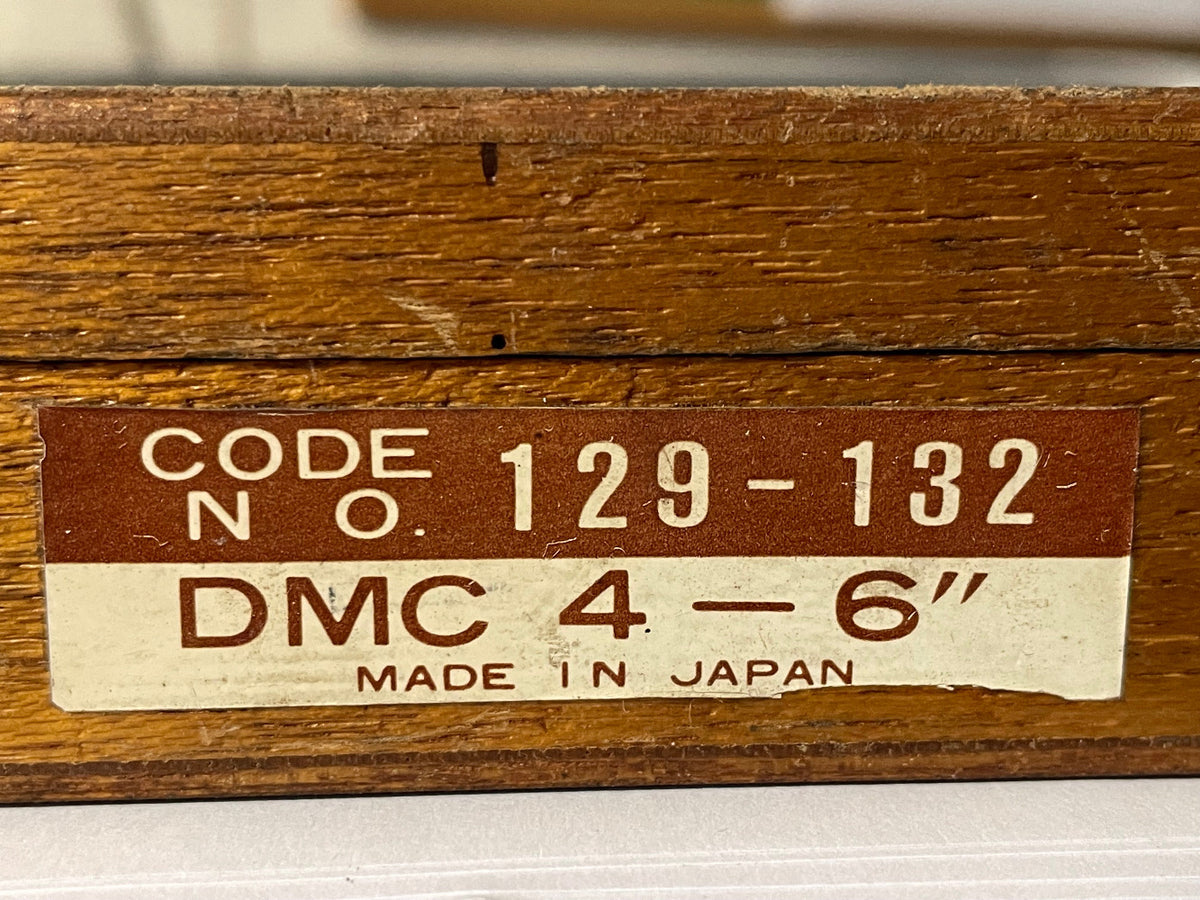 Used Mitutoyo Code 129-132 DMC 4–6 in Depth Micrometer