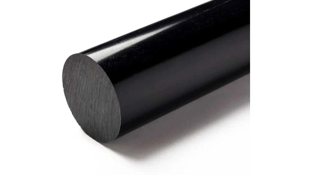 Black Nylon 6 Rod - 60mm (2.36 in) Diameter x 100mm (3.94 in) Length | Engineering Plastic Round Stock | J&A Racing International