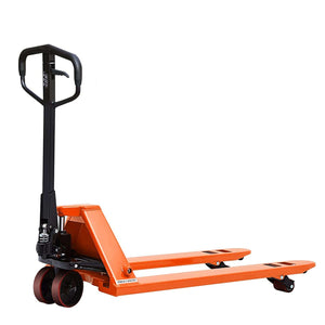 Pallet truck 2000kg lifting capacity Silent running PU wheels ideal for Euro pallets and general pallet ransport work.