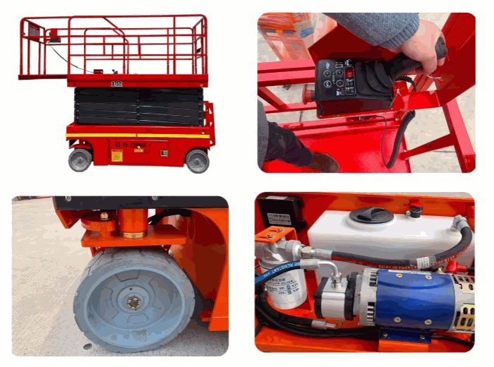 Aerial working platform telescopic articulated boom lift 6M scissor truck mounted aerial working platform | Warehouse Equip Uk