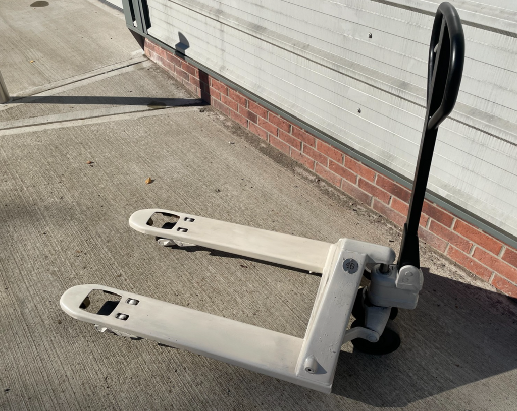 Pallet Truck Crown 2300kg, Used Wide Fork 1000 x 680mm