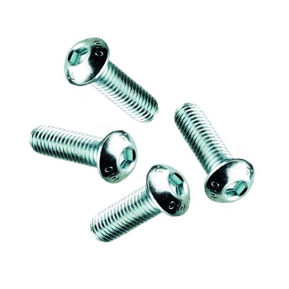 8mm M8 x 20mm A2 stainless steel button head bolts for fixing applications, 4 pack