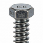 Coach Screw M8x80 - Close-up Head and Thread