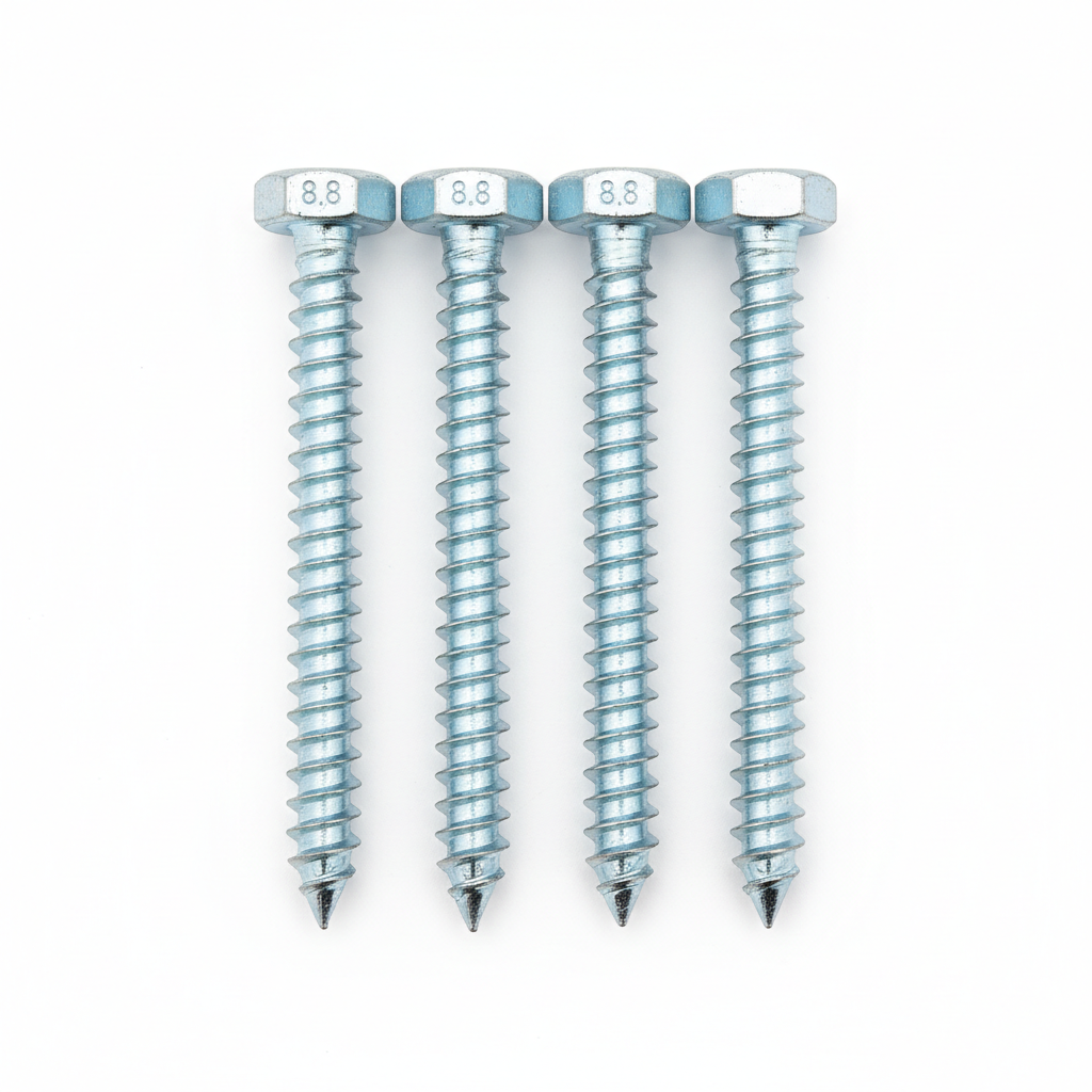 Coach Screws M8x80 - Pack of 4