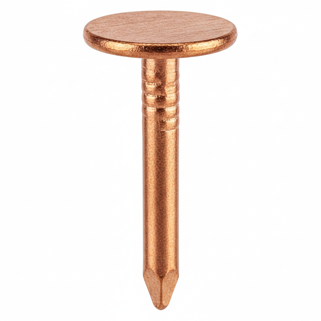 Copper Clout Nail - Close-up Head Detail