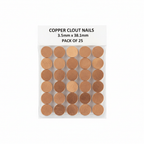 Copper Clout Nails - Pack of 25 White Background