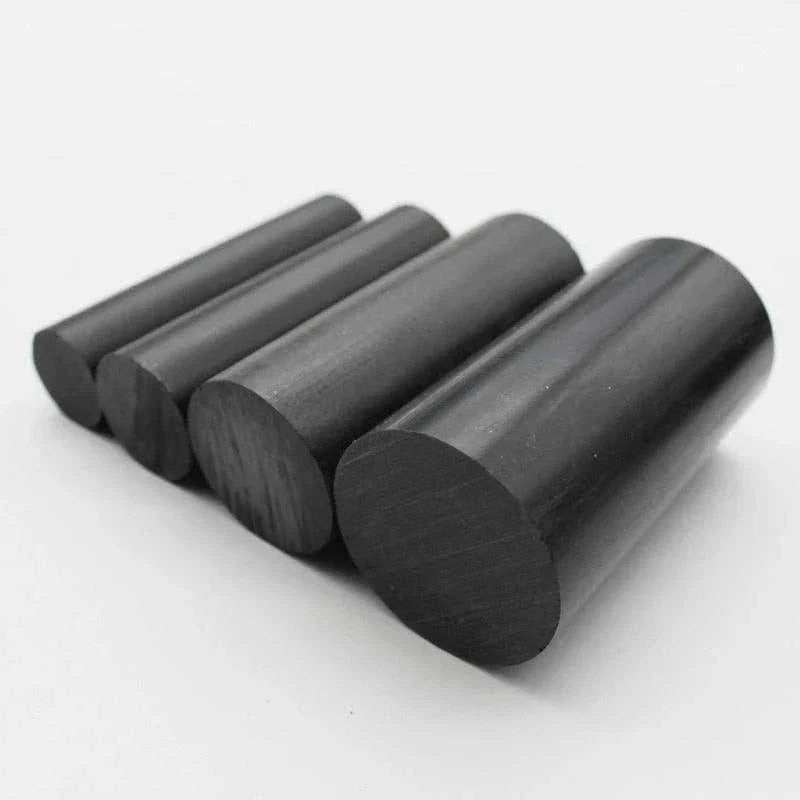 Black Nylon 6 round rod 60mm diameter 100mm length engineering-grade plastic