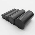 Black Nylon 6 round rod 60mm diameter 100mm length engineering-grade plastic