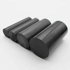 Black Nylon 6 Rod - 60mm (2.36 in) Diameter x 100mm (3.94 in) Length Plastic Round Stock - Warehouse Equip UK