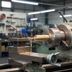 CZ121 Brass Bar on Lathe