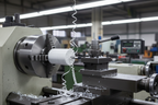 HDPE Round Rod - Being Machined on Lathe