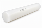 HDPE Round Rod White 80mm x 300mm PE500 with label
