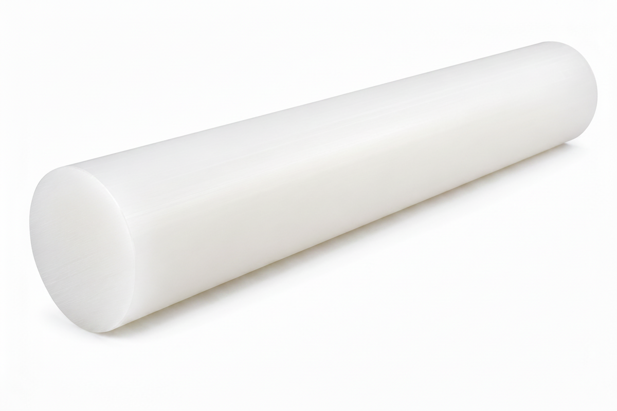 HDPE Round Rod White 80mm x 300mm