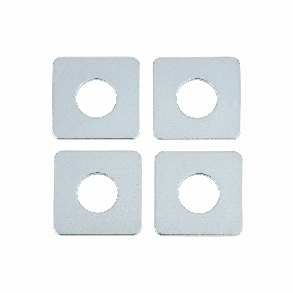 M20 Square Washers - Pack of 4 White Background