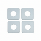 M20 Square Washers - Pack of 4 White Background