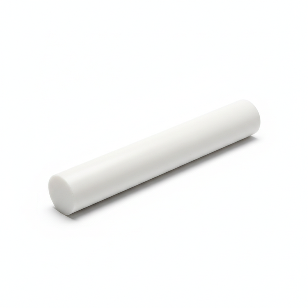 Nylon Rod White 20mm x 300mm Grade PA6