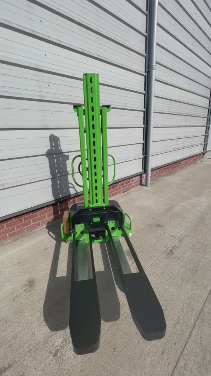 HULK 750 Semi-Electric Self-Loading Stacker - 750kg, 1.5m Lift