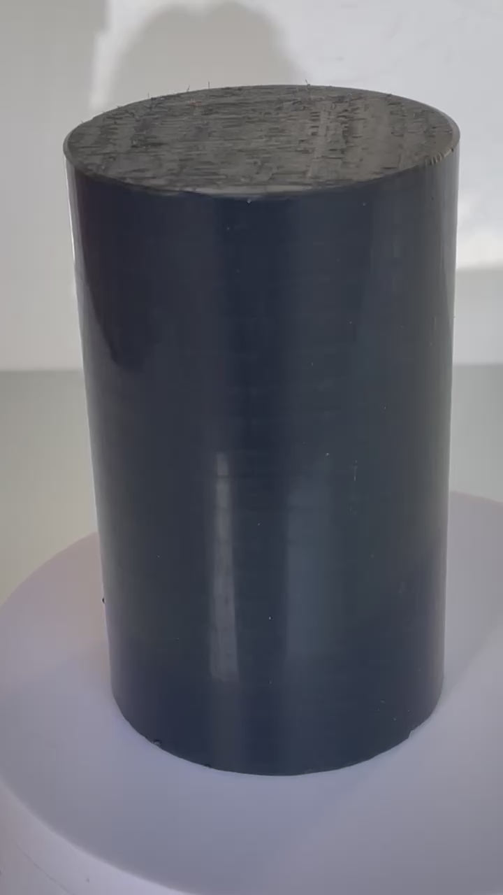 Nylon 6 plastic rod material Black 60mm Diameter x 100mm long rods engineering plastic round