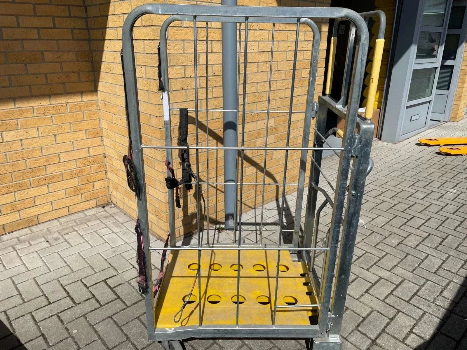 York Postal Roll Cage trolley with 150kg capacity and four steering wheels for smooth postal and warehouse use